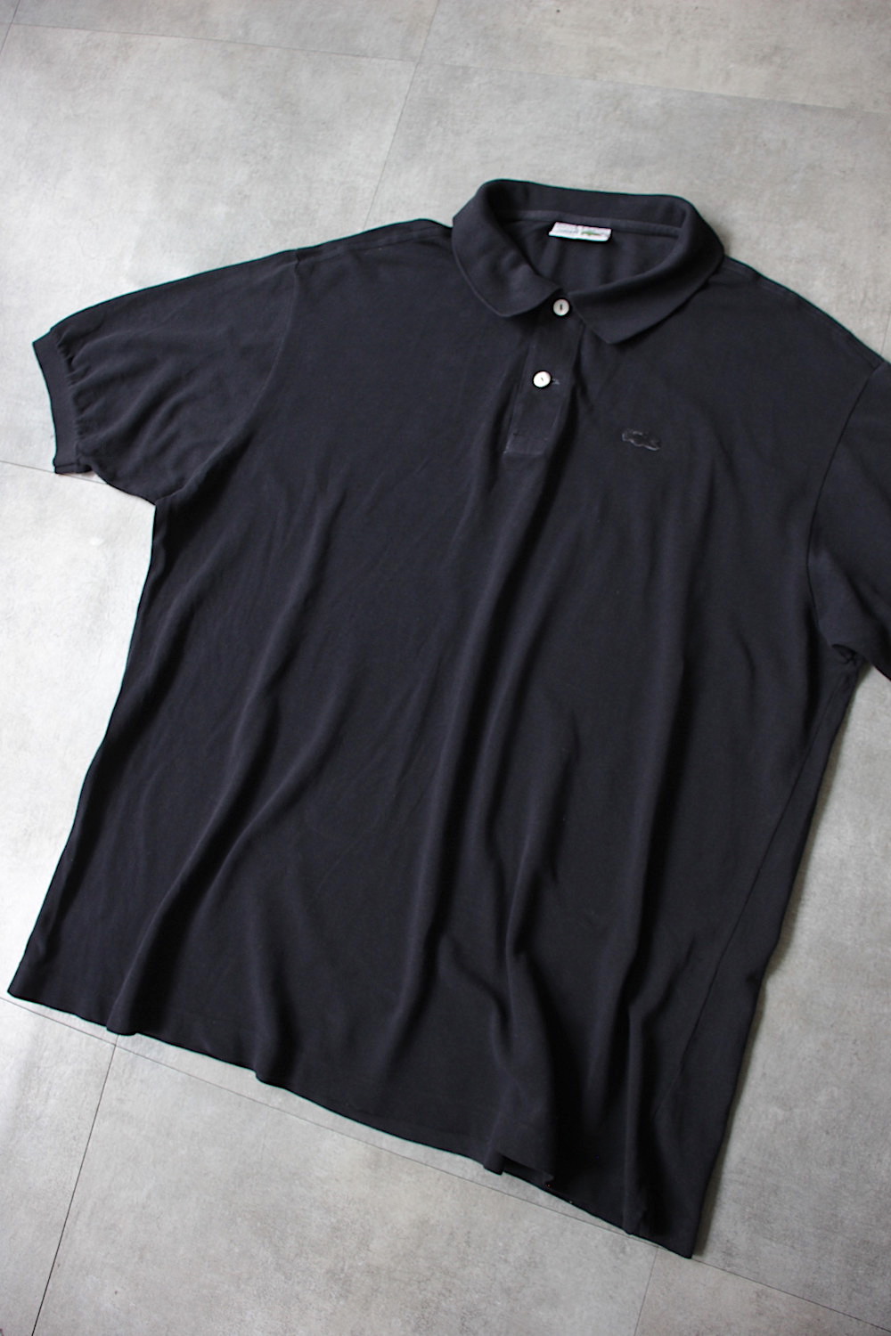 70s 80s フレラコ 4 ブラック フランス製 ラコステ ポロシャツ 全国通販】VINTAGE 80s FRENCH LACOSTE